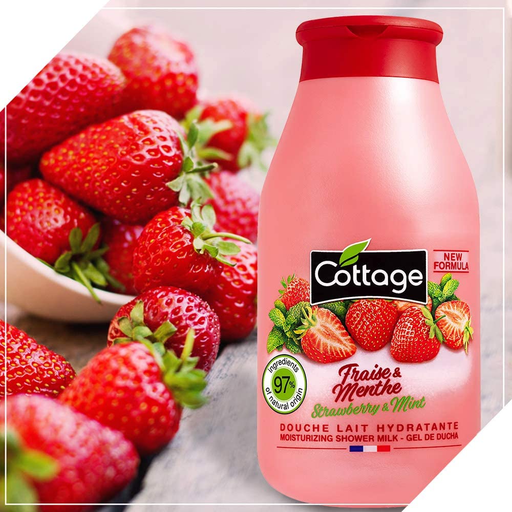 جل استحمام فراولة ونعناع كوتاج 750 مل