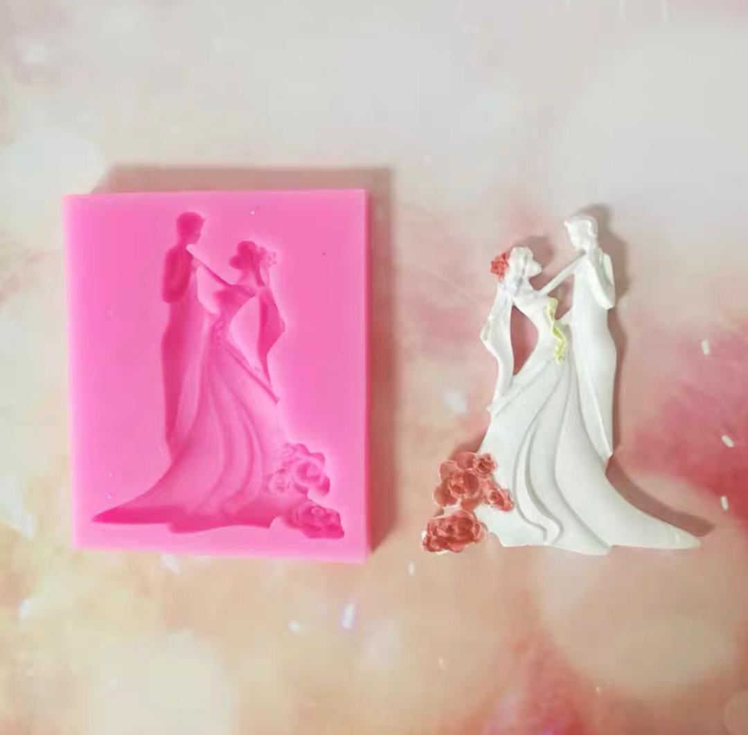 قالب عجينة سكر سليكون عرسان  CK-F990F