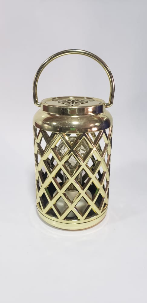 فانوس رمضان ذهبي بلاستيك شبك  202589