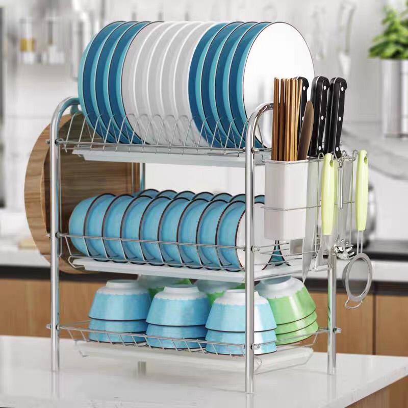 سلطة صحون شبك ستيل 3 ادوار  HK-781