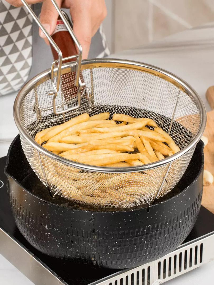 سلة قلاية ستيل بيد