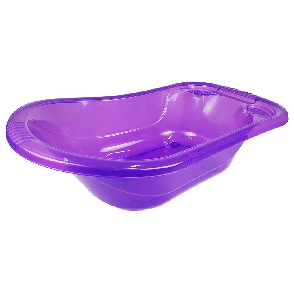 بانيو اطفال بلاستيك شفاف مع فتحة تصفية 1098 09