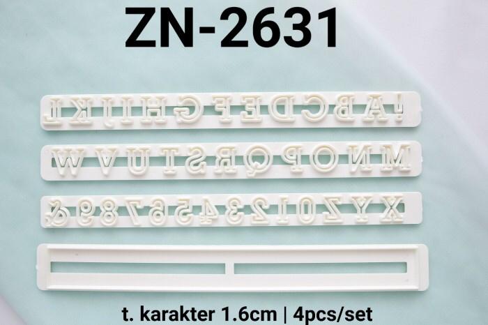 قطاعة عجينة سكر بلاستيك حروف وارقام صغير  ZN2631