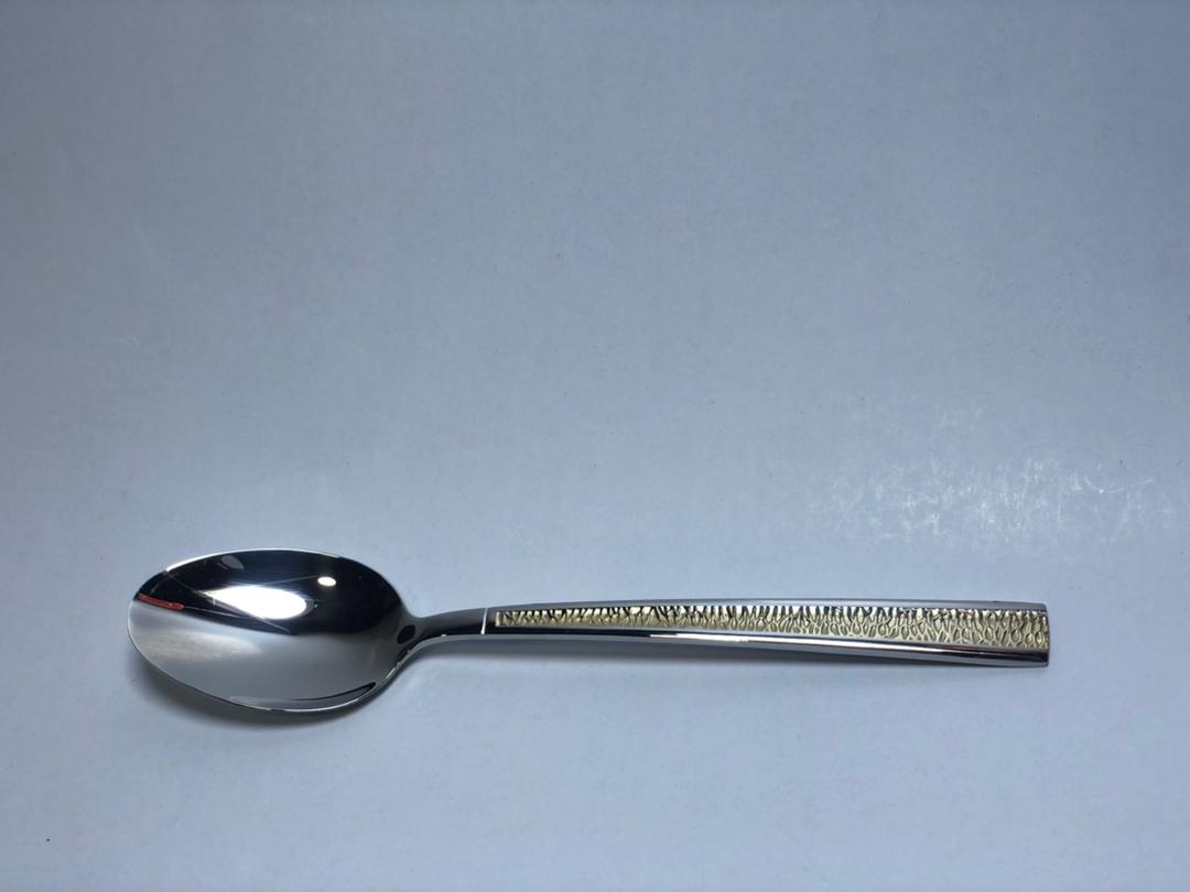 ملاعق حلويات ستيل مذهب 6 قطع AYD