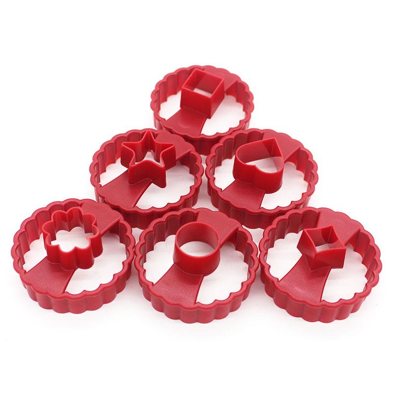 طباعات كعك سابلية بلاستيك 6 قطع