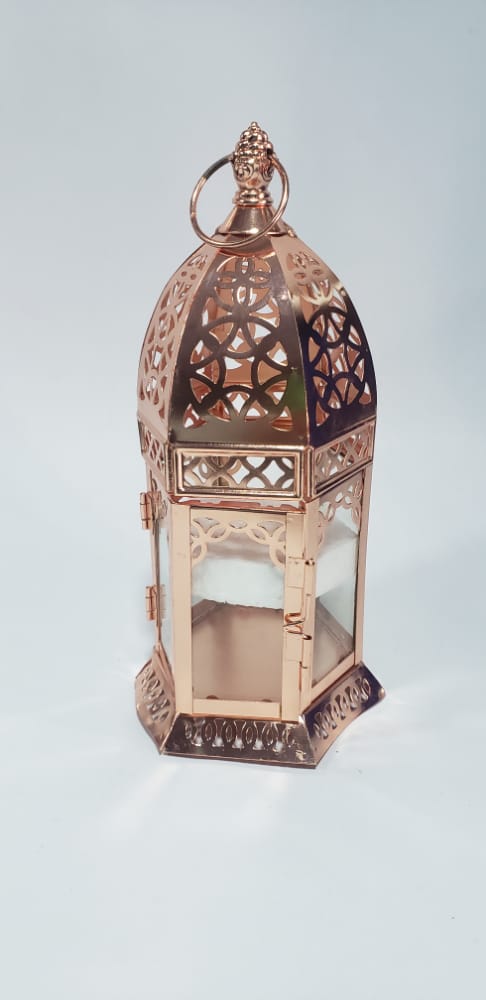 فانوس رمضان مزخرف نحاس مدور  S1041