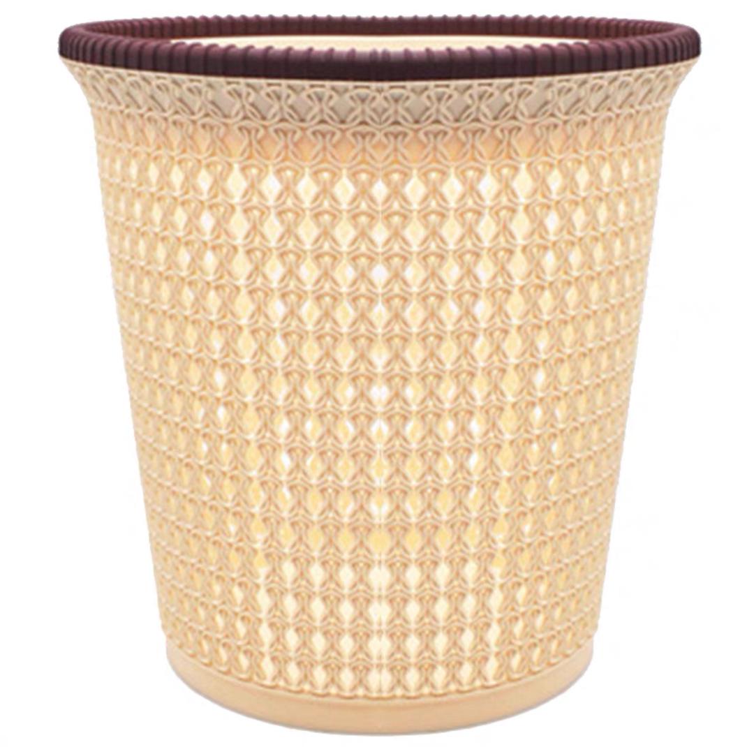 سلة قمامة بلاستيك خزفي