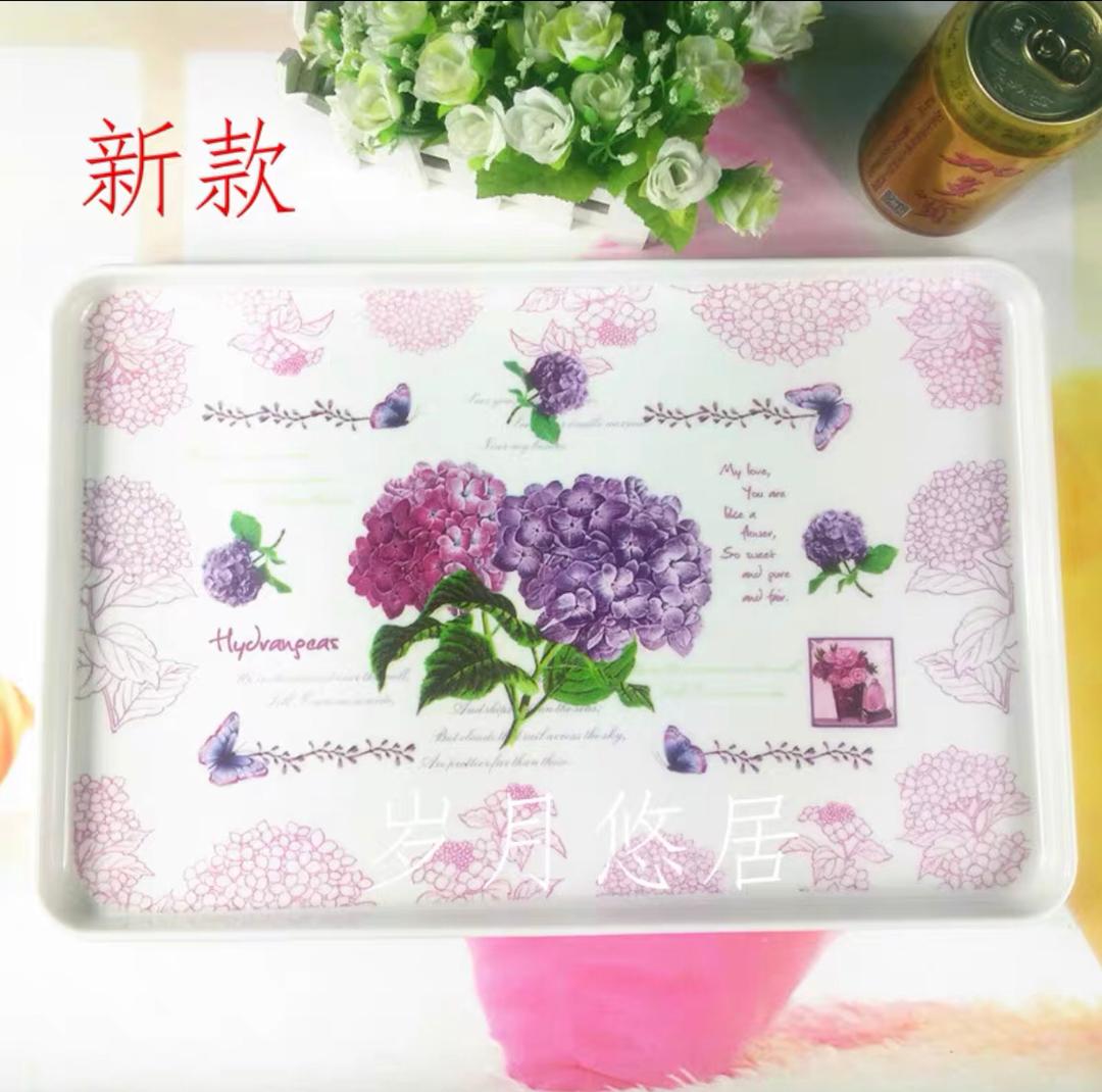 صحن  تقديم ميلامين مستطيل وسط  T-420