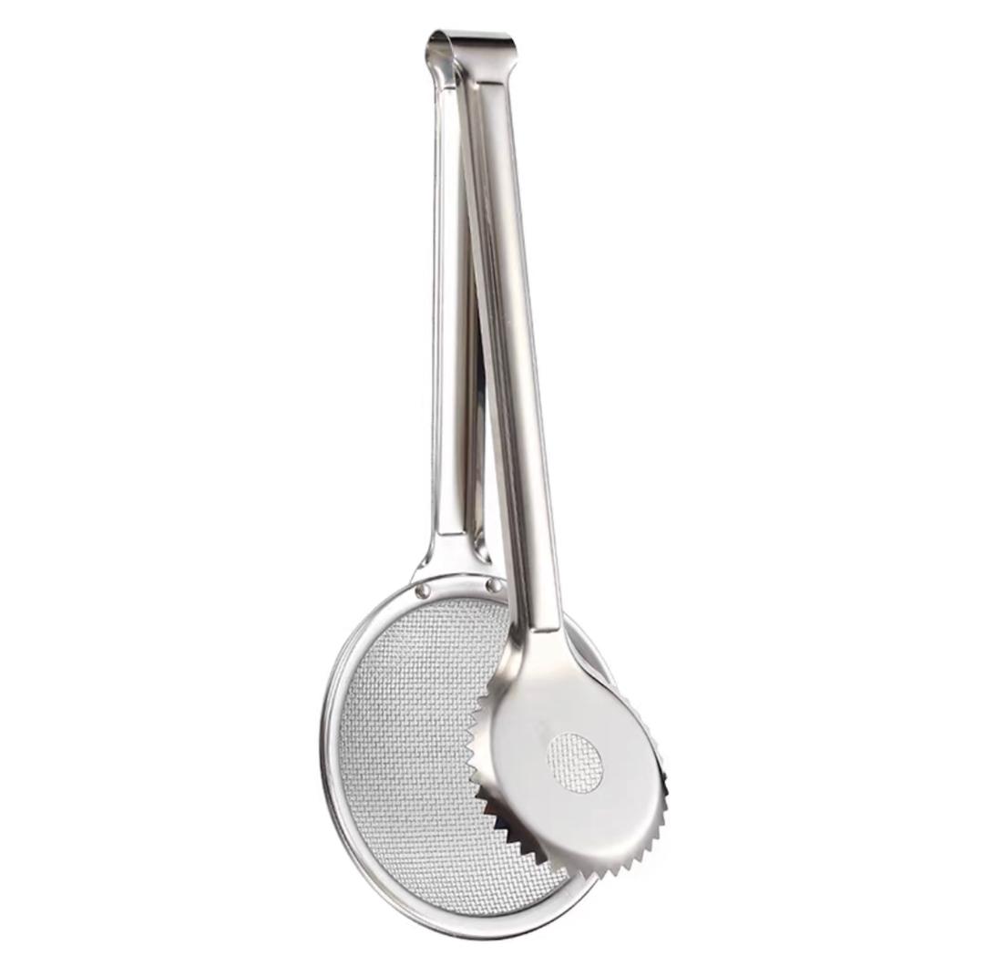 مشن شبس استيل مع ملقط جافي