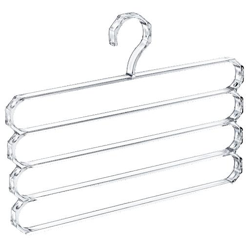 تعليقة ملابس وبنطلونات 4 خانات شفاف  AK-513