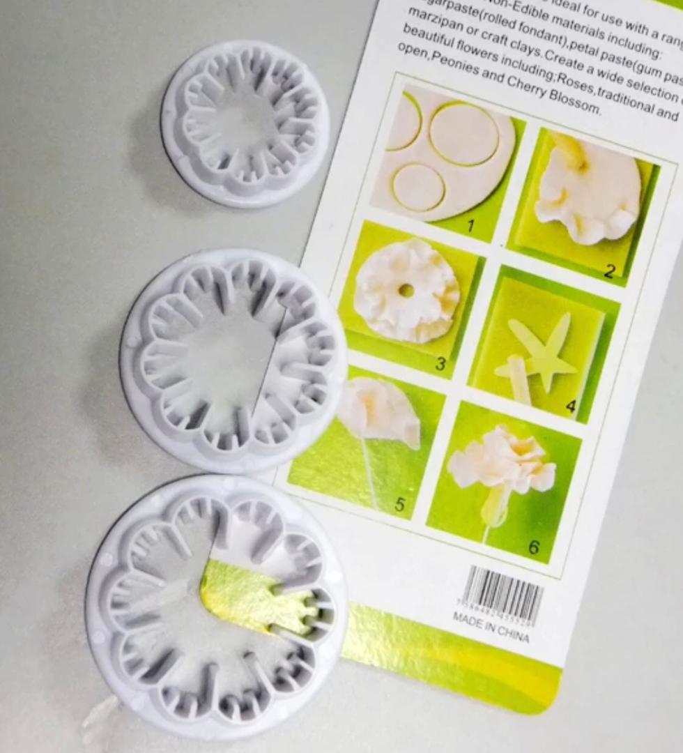 طباعة كعك لعجين السكر *3 قطع صغير