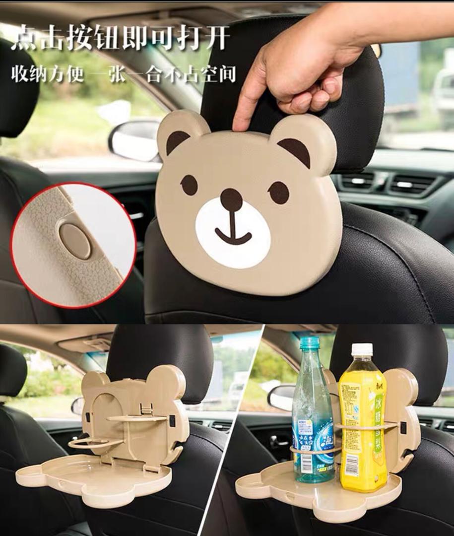 طاولة اكل ومشروبات لمقعد السيارة