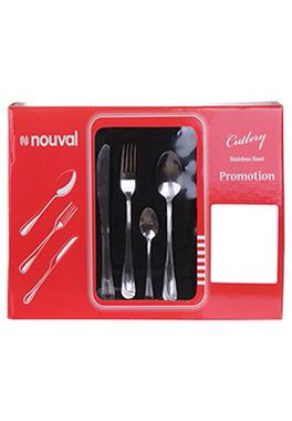 طقم ادوات مائدة نوفال 24 قطعة ستاينلس ستيل ممتاز
