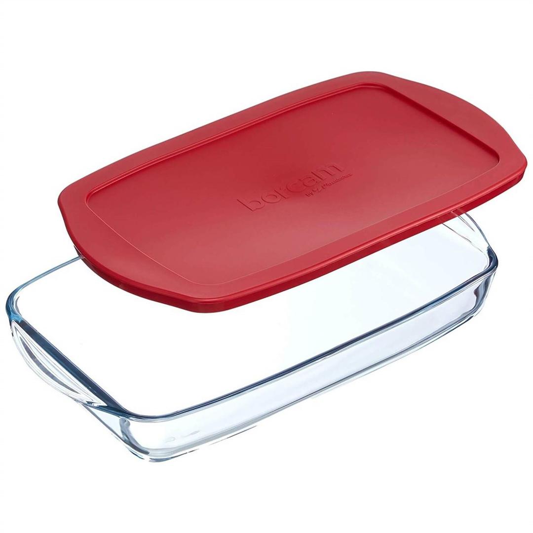 صحن فرن حراري مع غطاء بلاستيك 59124