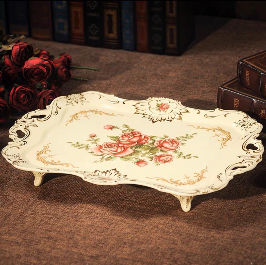 صحن تقديم ميلامين وسط مفتوح ارجل  2616