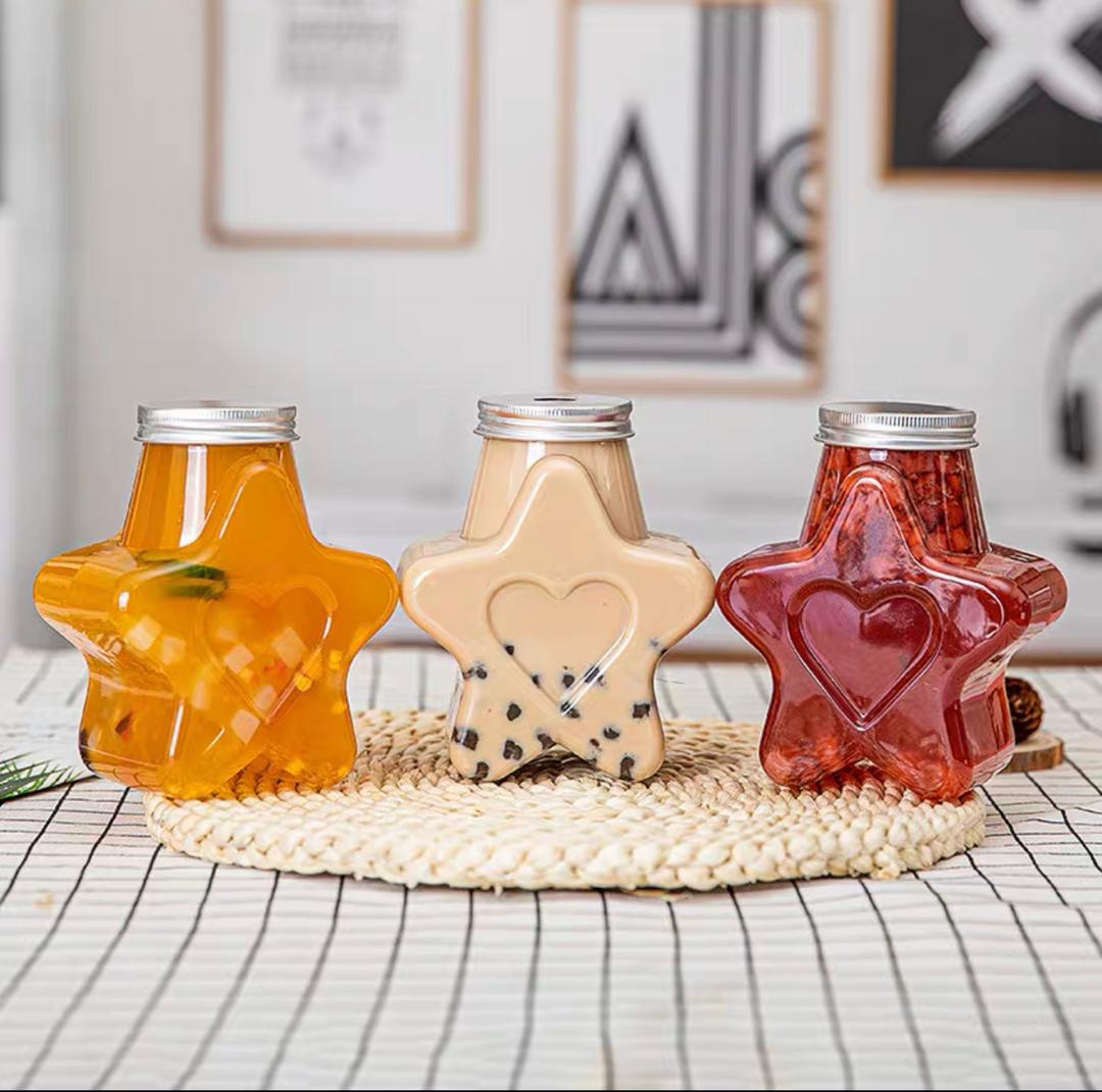 علبة مشروبات بلاستيك شكل نجمة 500 مل  AZ-709 WB-07