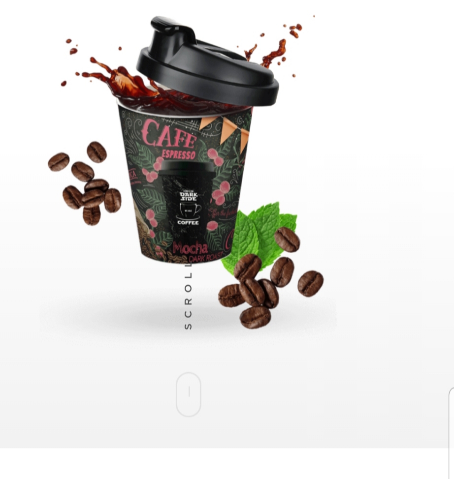 كوب قهوة سفري بغطاء كبير