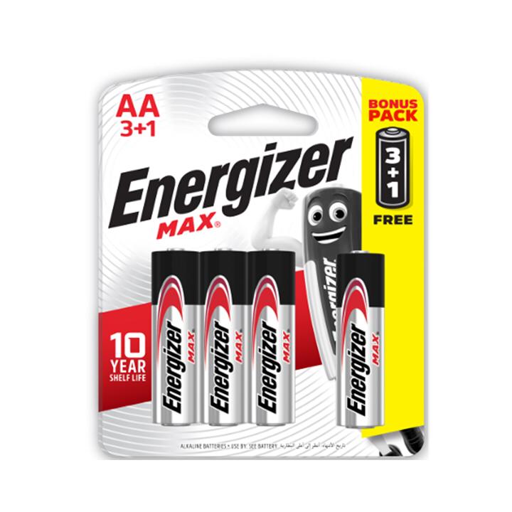 بطاريات ENERGIZER AA 3+1