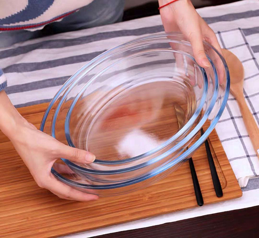 صحن زجاج حراري بيضاوي FENX