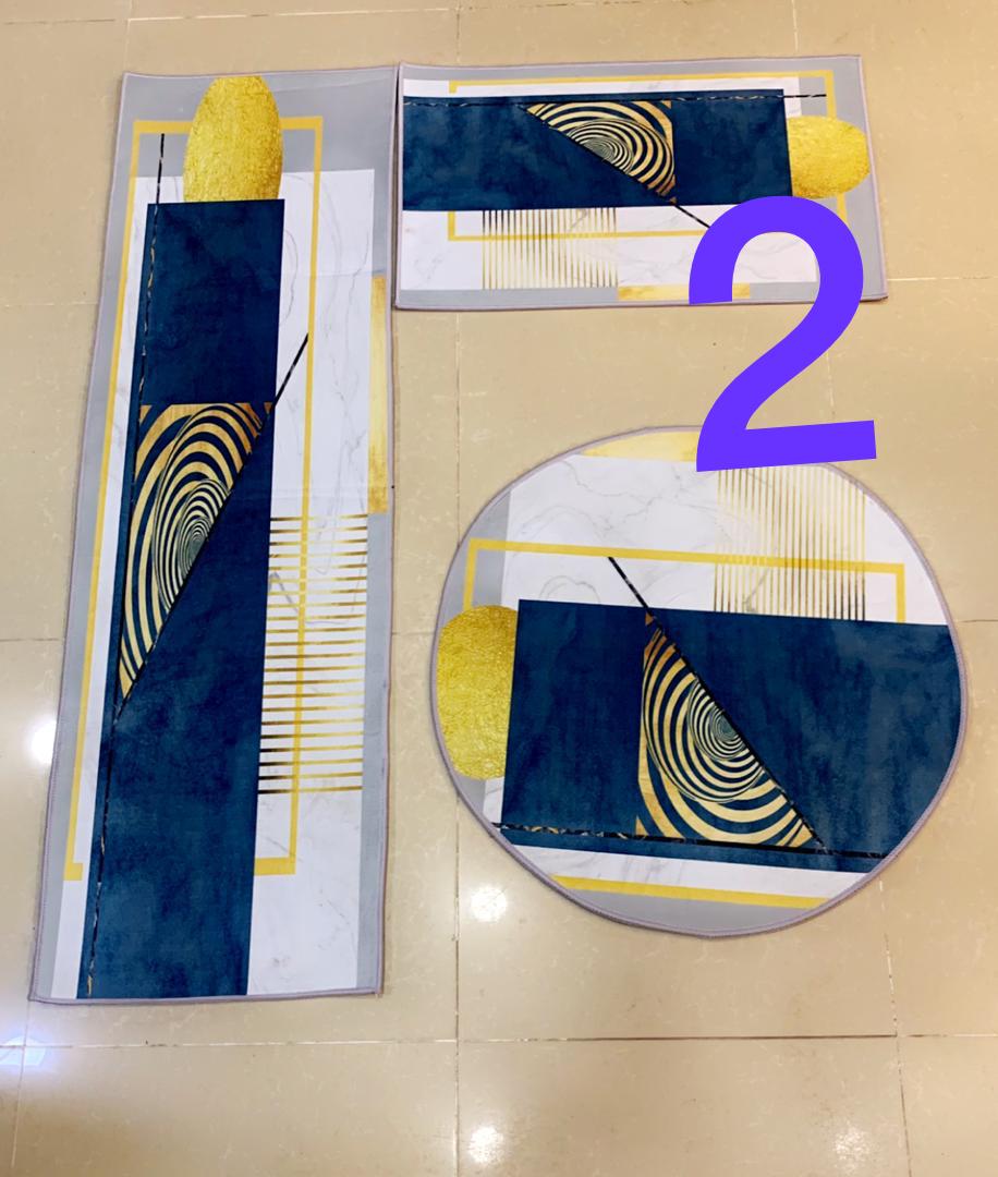 دعسات مطابخ 3 قطع 2 مستطيل + 1 مدور