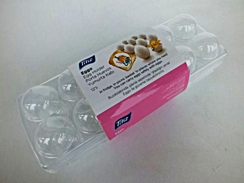 حافضة بيض بلاستيك شفاف اروني 12 خانة Ap-9181