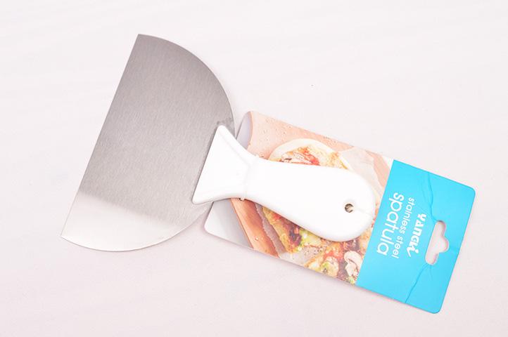 ملعقة تقطيع ورفع حلويات ستيل يد ابيض 500027