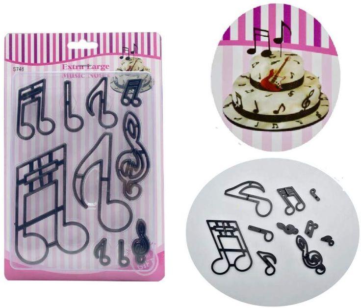 طباعات عجينة سكر + كيك اشكال موسيقئ  B01