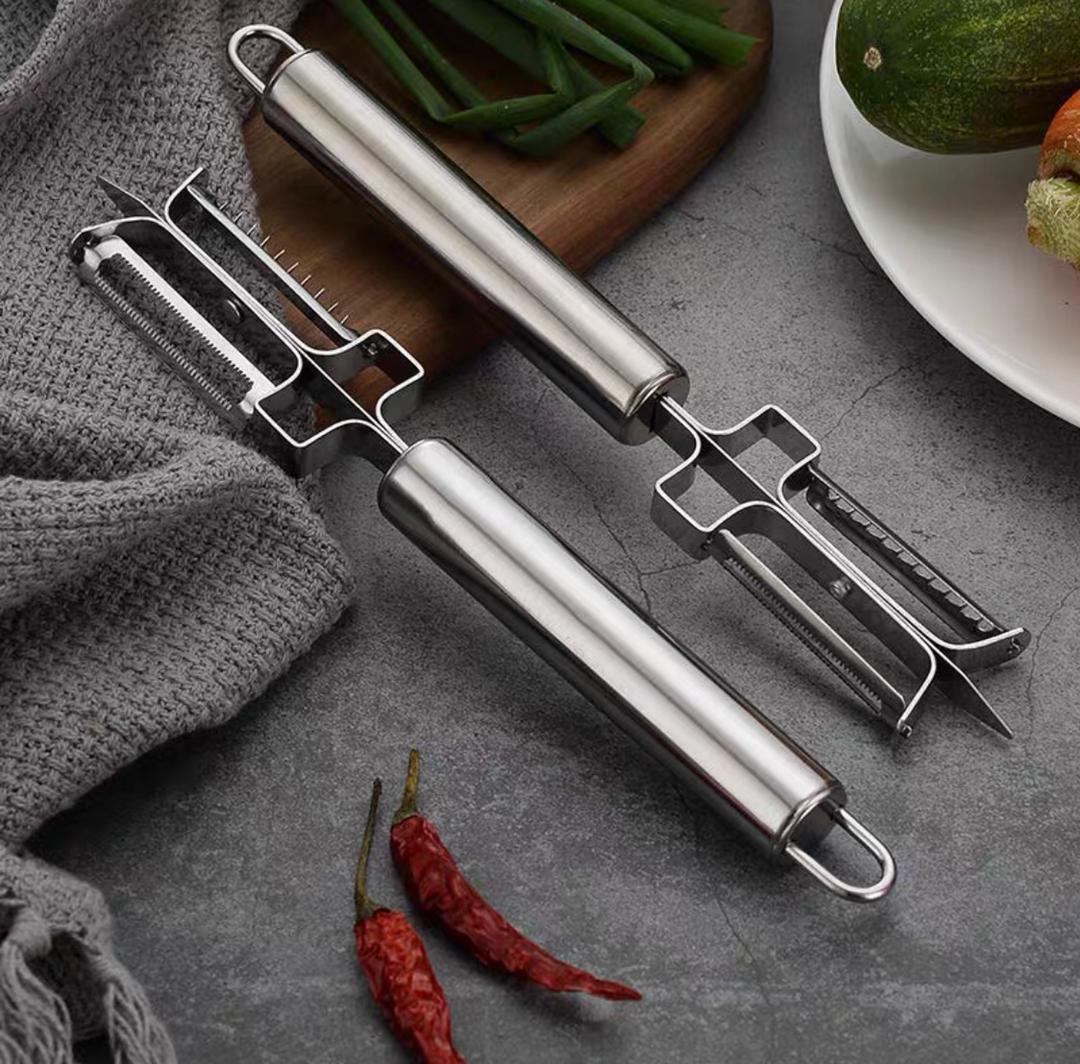 قشارة بطاط ستيل كامل جهتين  HK-1818