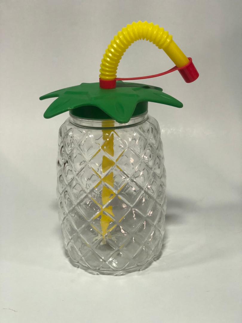 كوب مشروبات اكرليك شكل اناناس