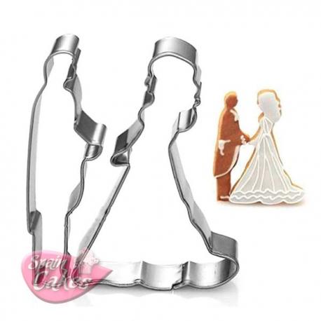 قالب كعك عرسان ستيل 3 قطع