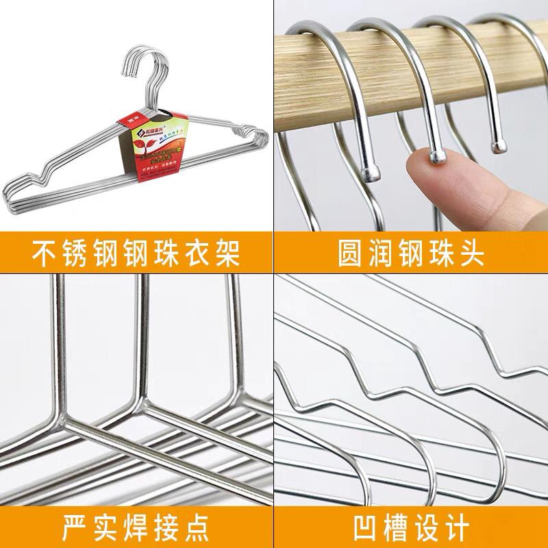 معالق ملابس ستيل برونزي 6 قطع